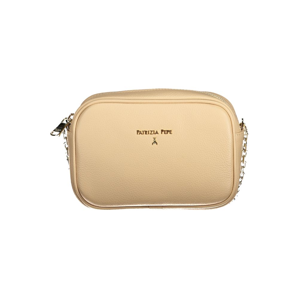 Patrizia Pepe Beige Lederhandtasche