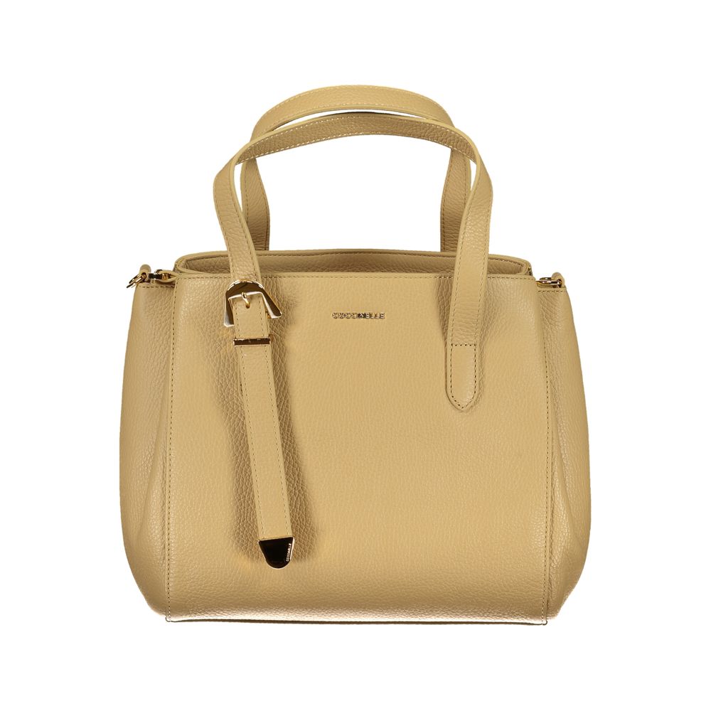 Coccinelle Beige Lederhandtasche