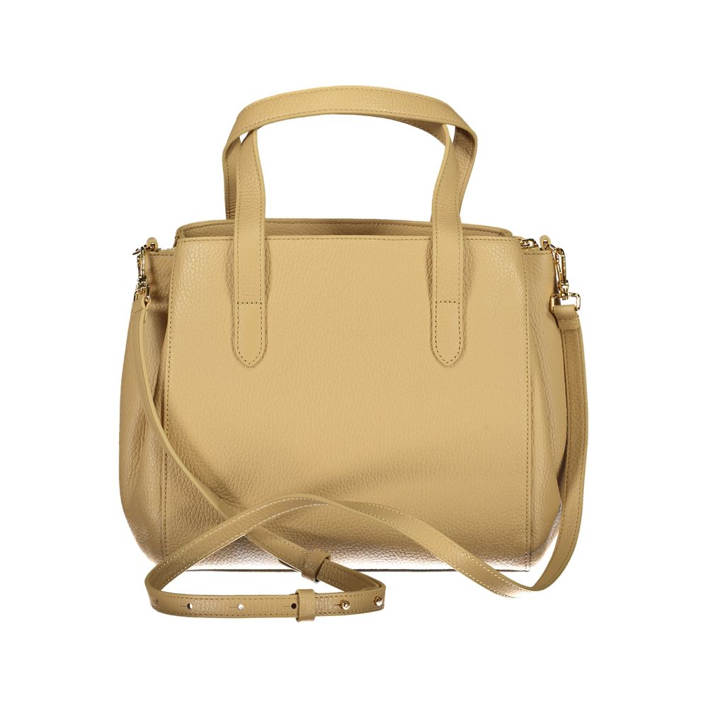 Coccinelle Beige Lederhandtasche