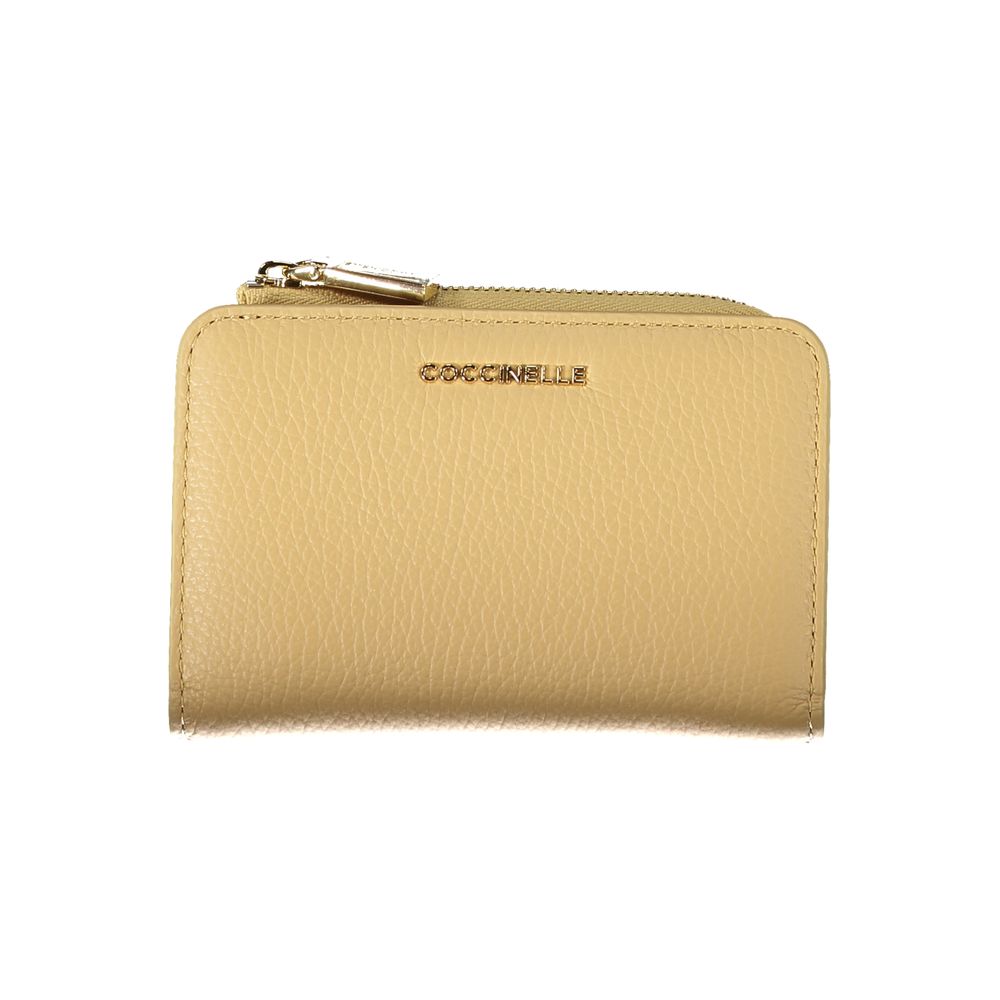 Coccinelle Beige Leder Brieftasche