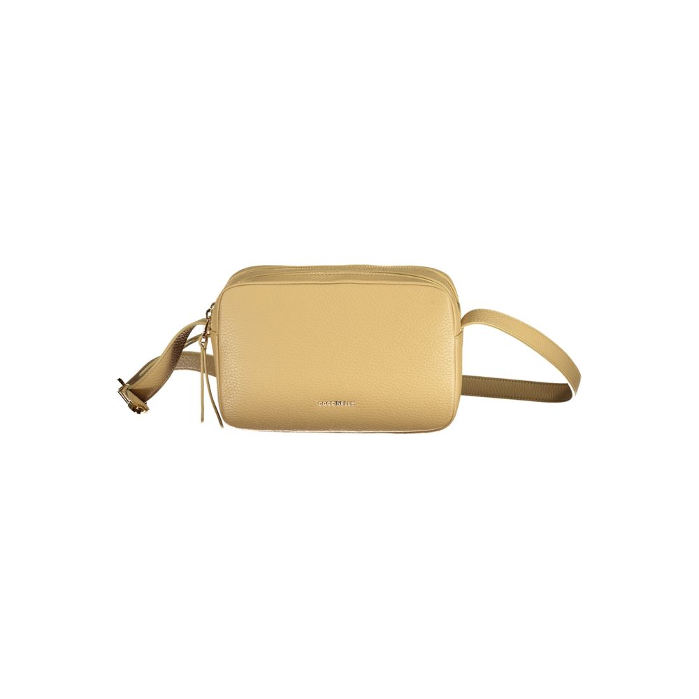 Coccinelle Beige Lederhandtasche