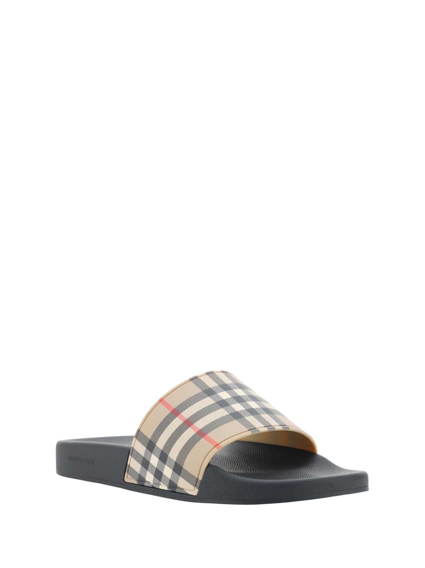 Burberry Braune Gummi-Sandalen