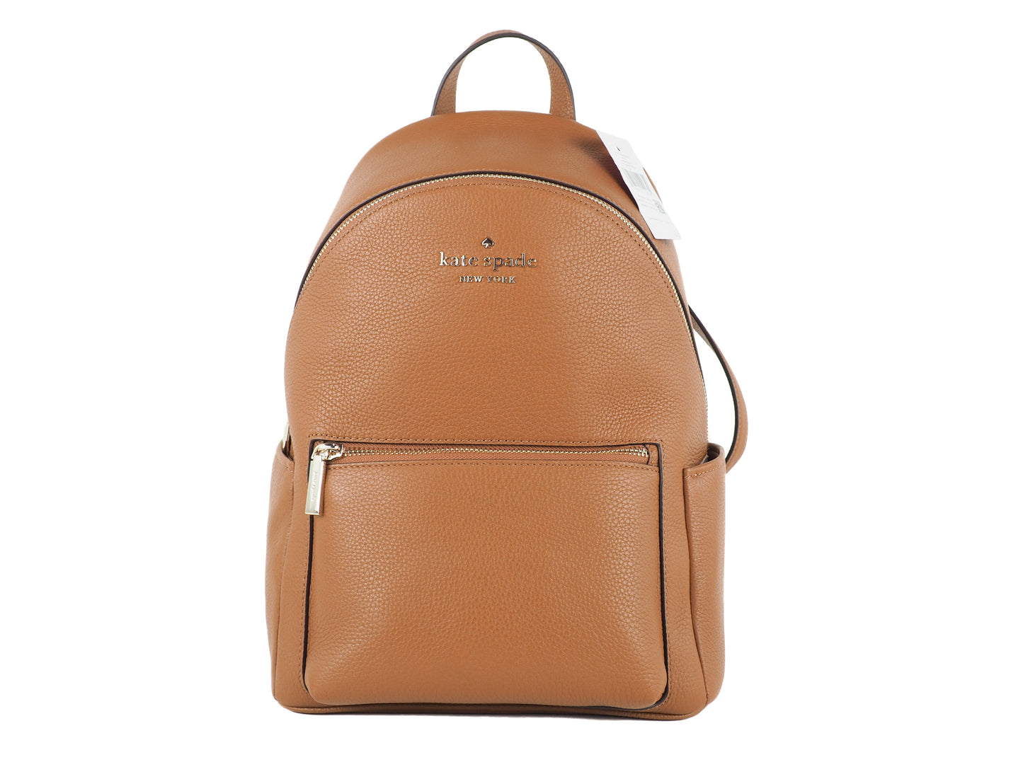 Kate Spade Leila Medium Warm Gingerbread Pebbled Leather Backpack Büchertasche