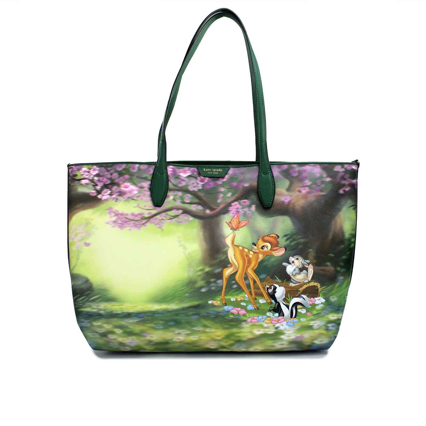 Kate Spade Disney Sutton Bambi beschichtetem Canvas Schulter Tote Handtasche Geldbeutel