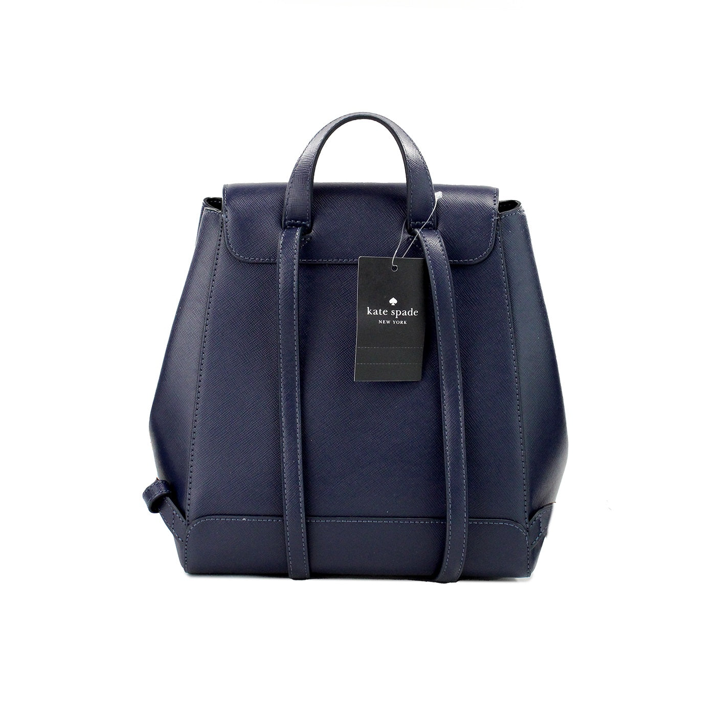 Kate Spade Madison Navy Saffiano Leder Medium Flap Shoulder Rucksack Tasche