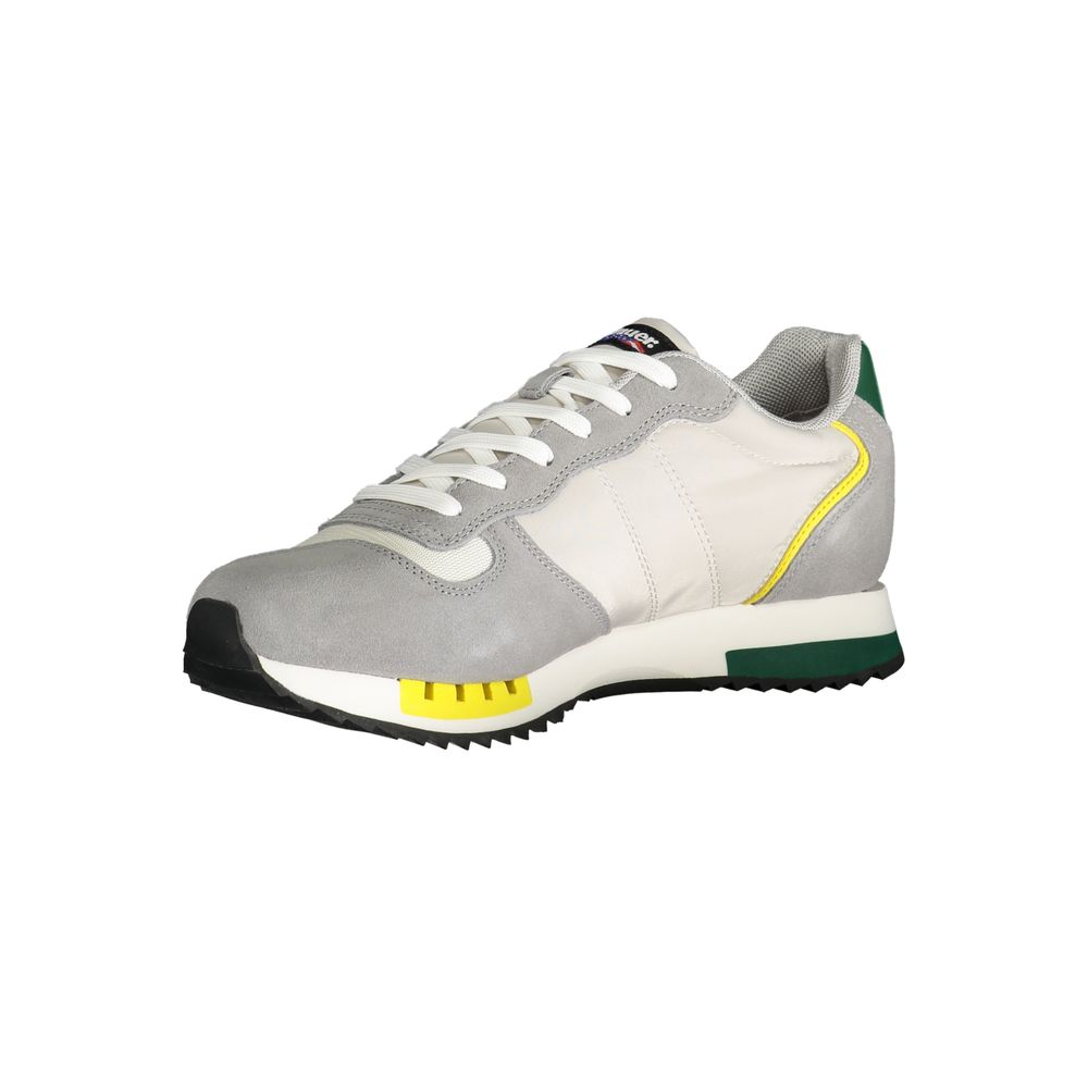 Blauer Graue Polyester Sneaker