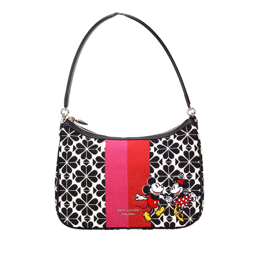 Kate Spade Disney 100 Sam Klein Spade Blume Jacquard Canvas Umhängetasche