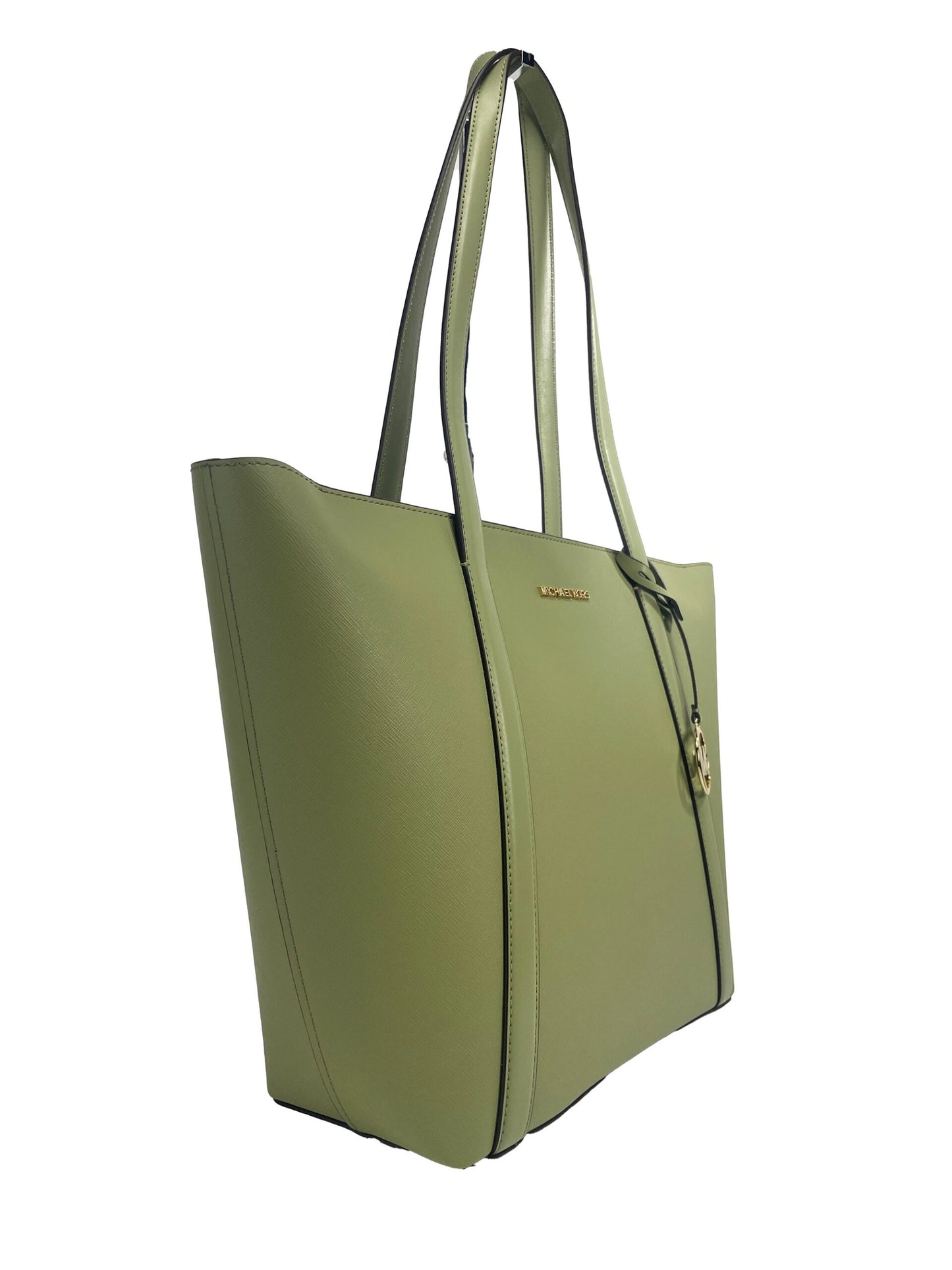 Michael Kors Große Pratt Shoulder Zip Tote Bag Light Sage