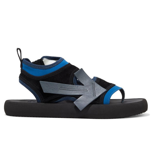 Off-White Schicke Sandalen aus Neopren und Wildleder in Blau