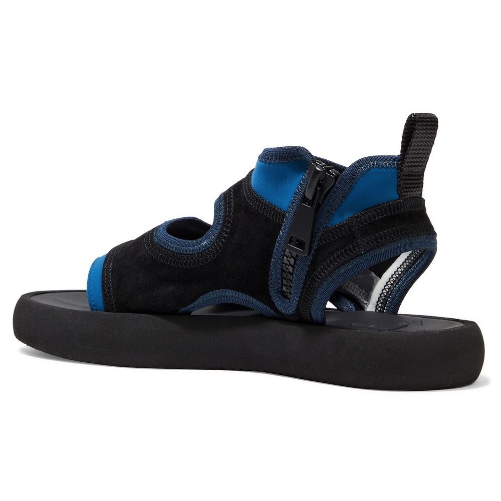 Off-White Schicke Sandalen aus Neopren und Wildleder in Blau