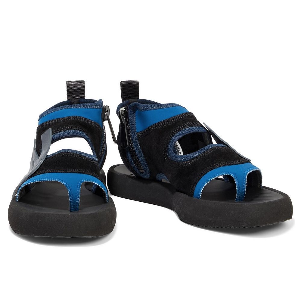 Off-White Schicke Sandalen aus Neopren und Wildleder in Blau