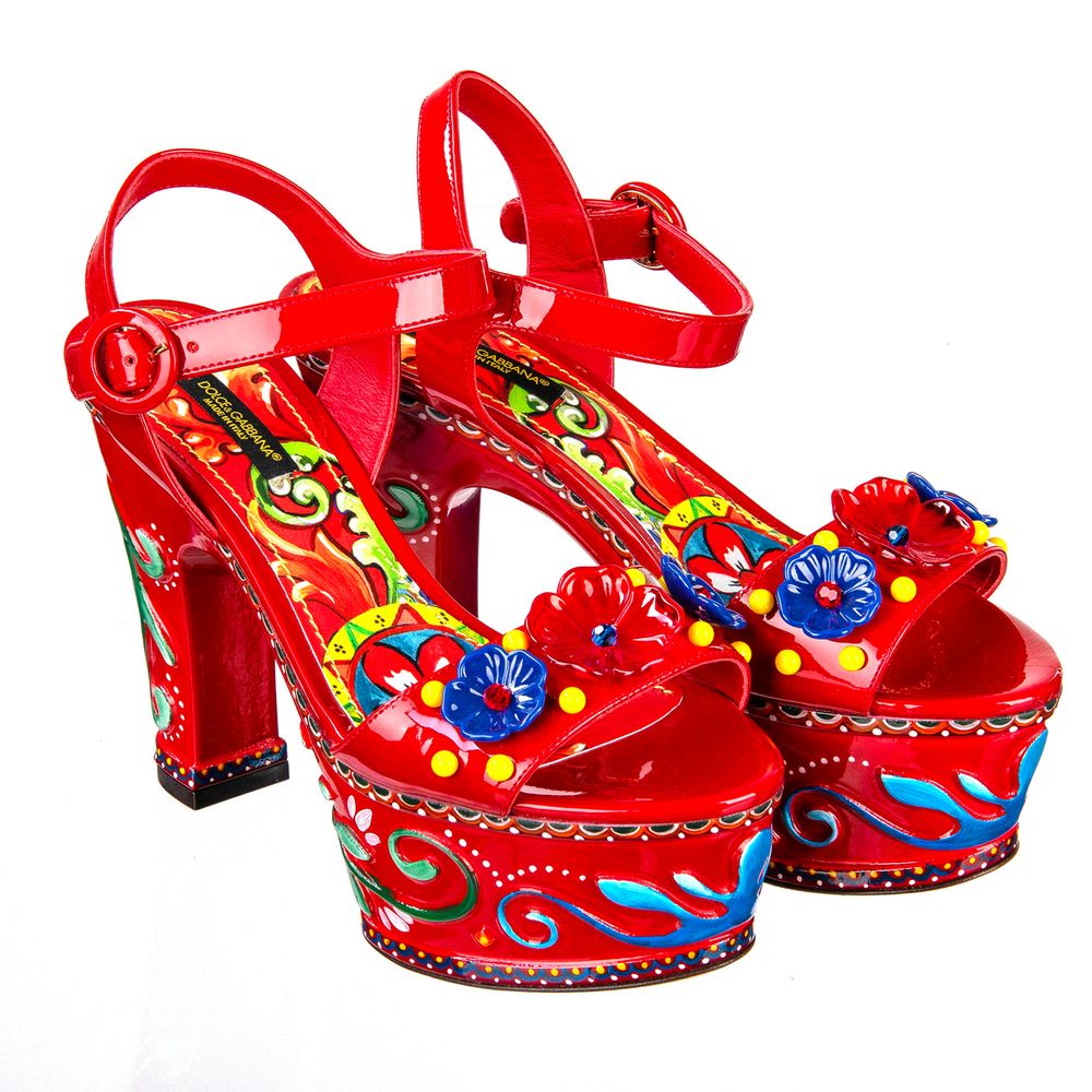 Dolce & Gabbana Sizilianische Eleganz Leder Clogs