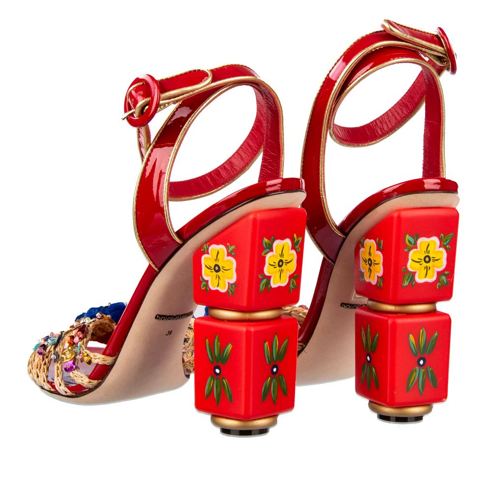 Dolce & Gabbana Sizilianische Eleganz Leder Clogs