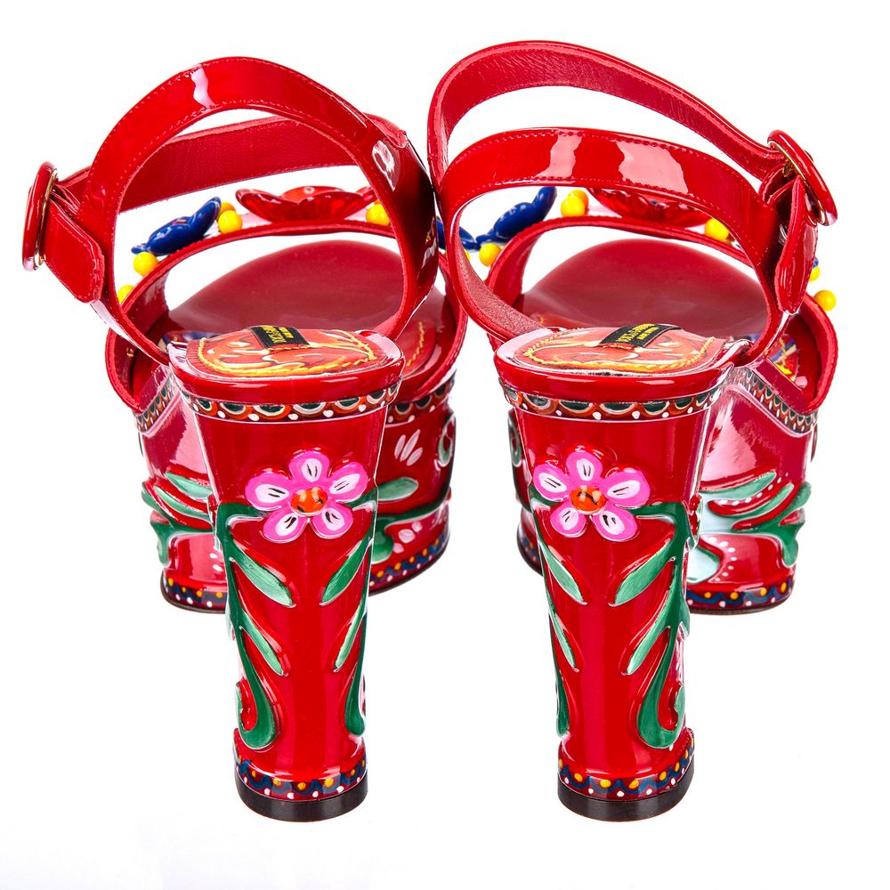 Dolce & Gabbana Sizilianische Eleganz Leder Clogs