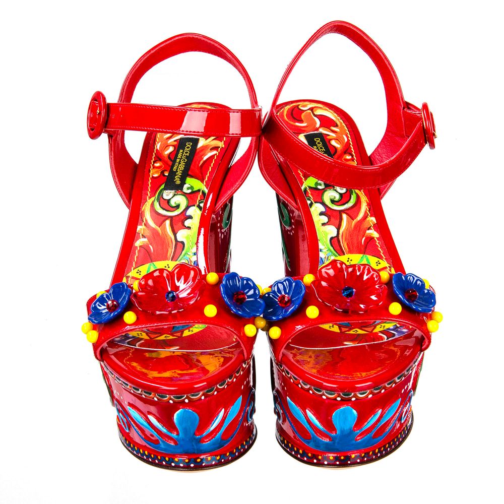 Dolce & Gabbana Sizilianische Eleganz Leder Clogs