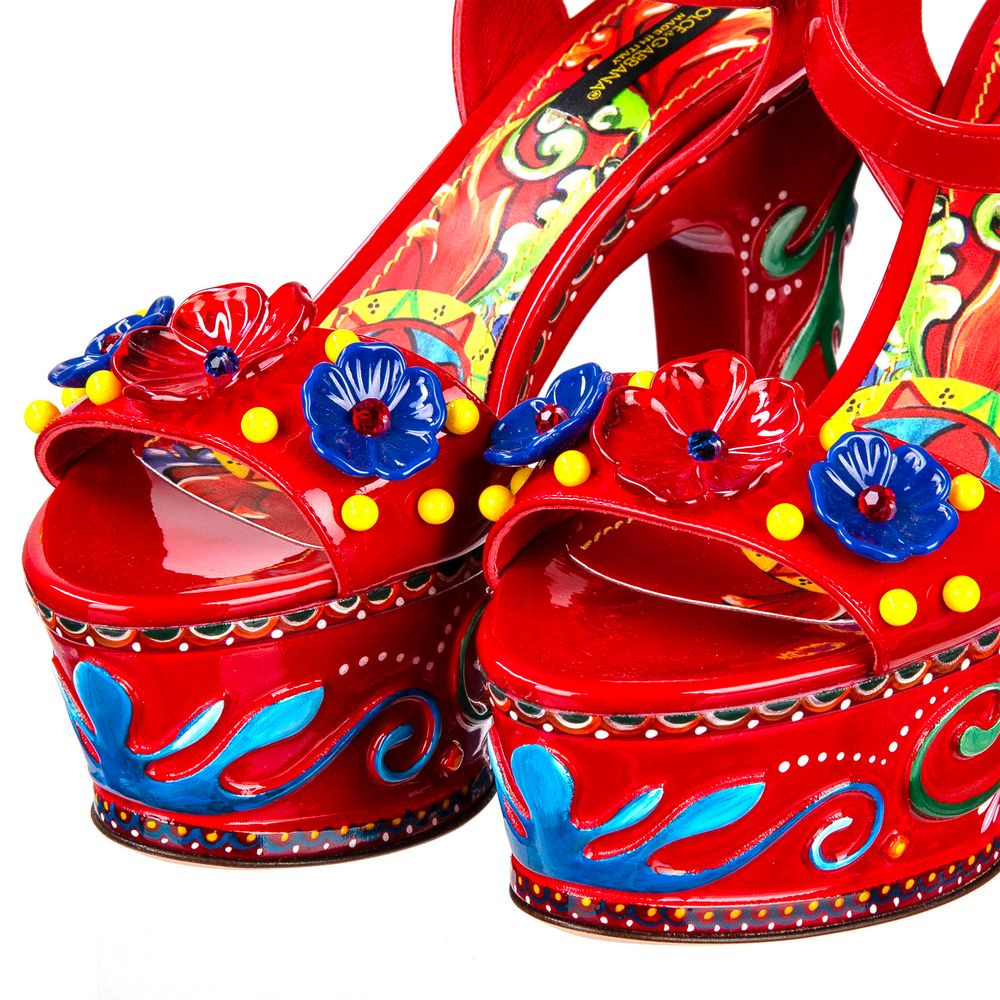 Dolce & Gabbana Sizilianische Eleganz Leder Clogs