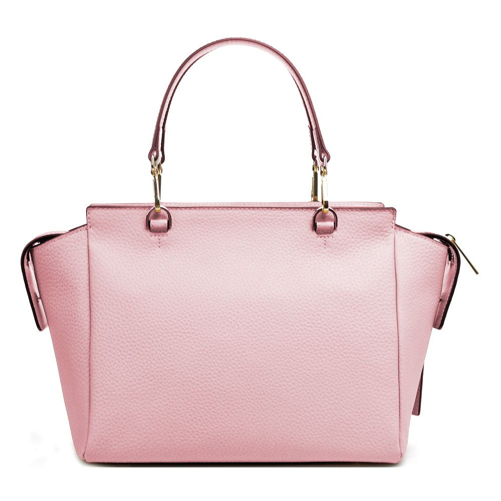 Baldinini Trend Elegante Handtasche aus strukturiertem Kalbsleder in Rosa