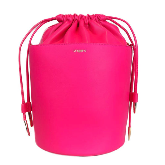 Ungaro Fuchsia Elegance Leder Bucket Bag