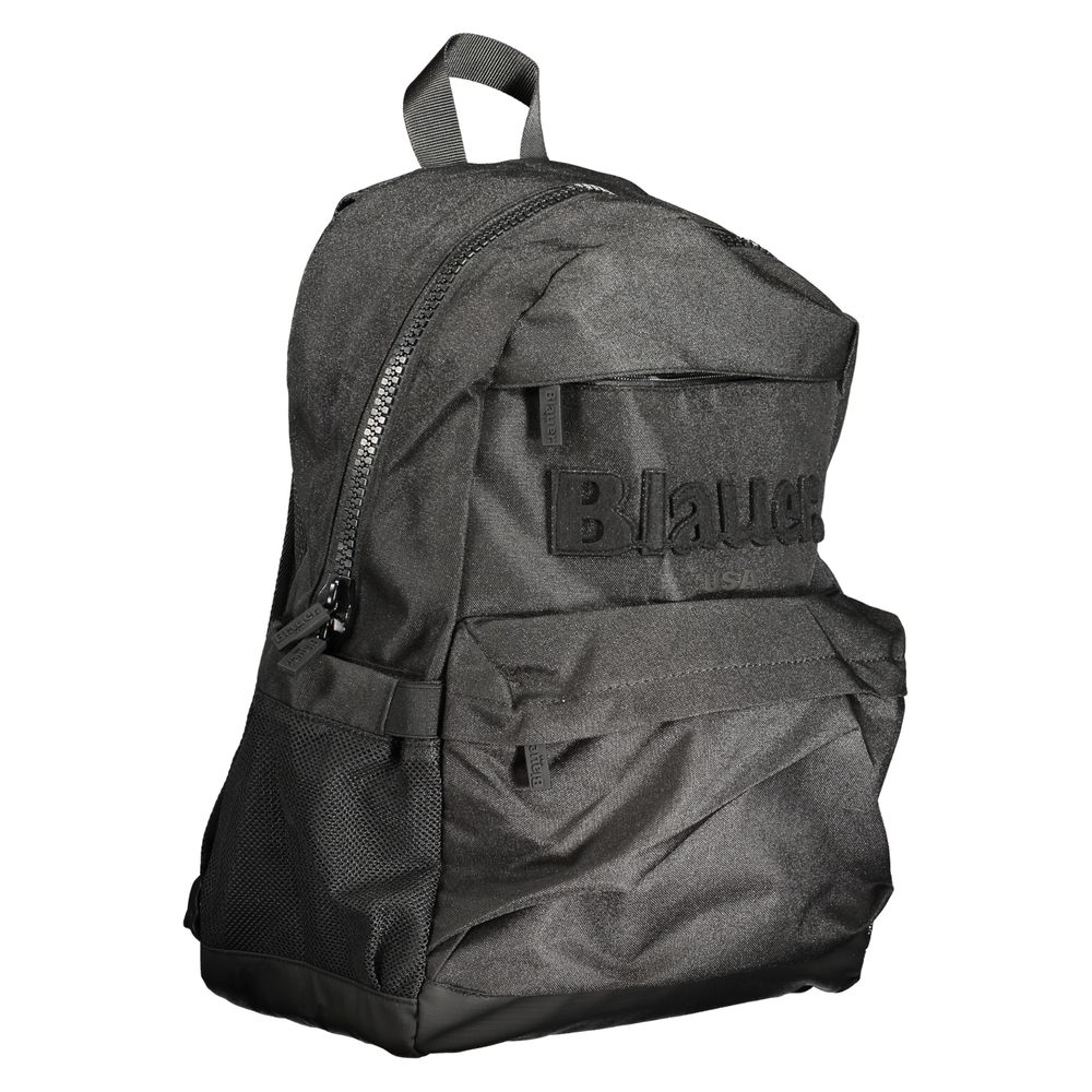 Blauer Schwarzer Polyester-Rucksack