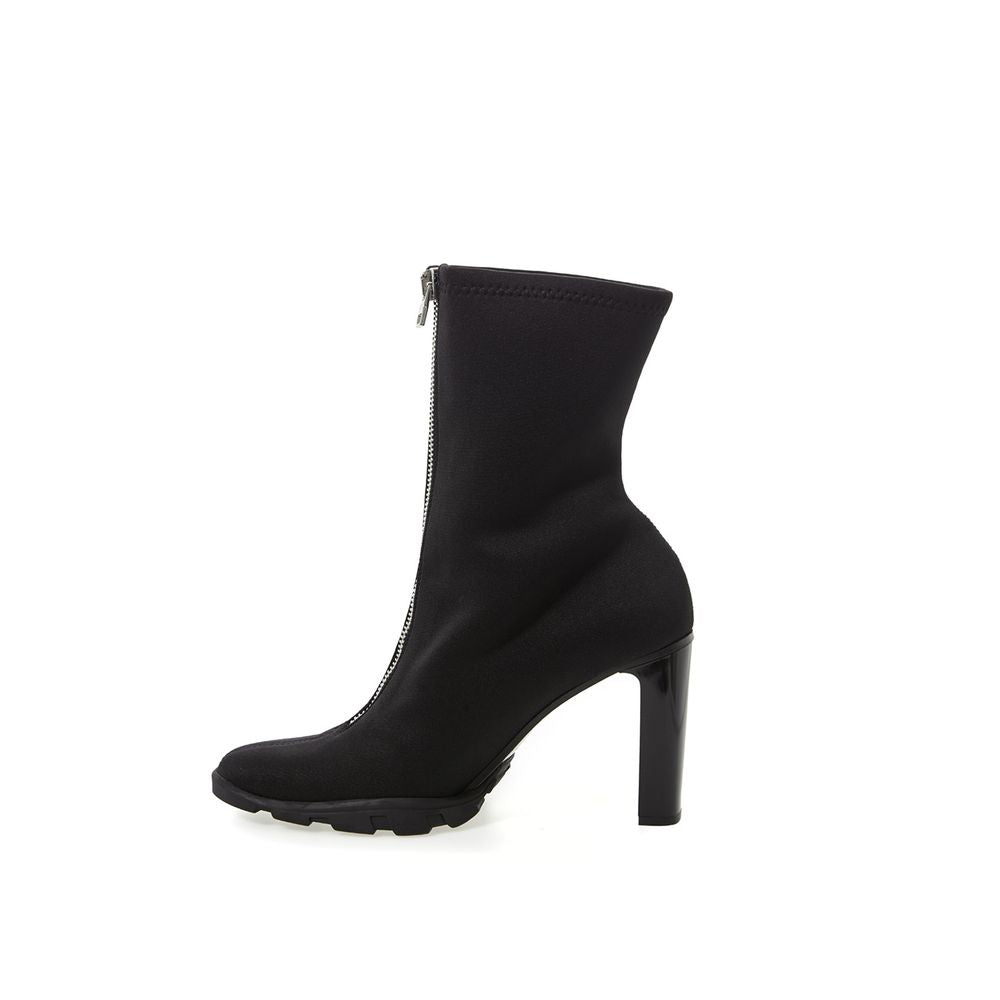 Alexander McQueen Schlanke Stiefel aus Neoprenleder