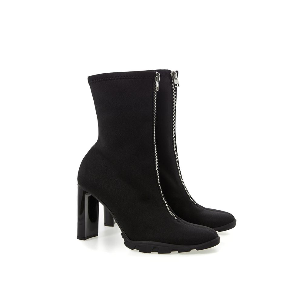 Alexander McQueen Schlanke Stiefel aus Neoprenleder