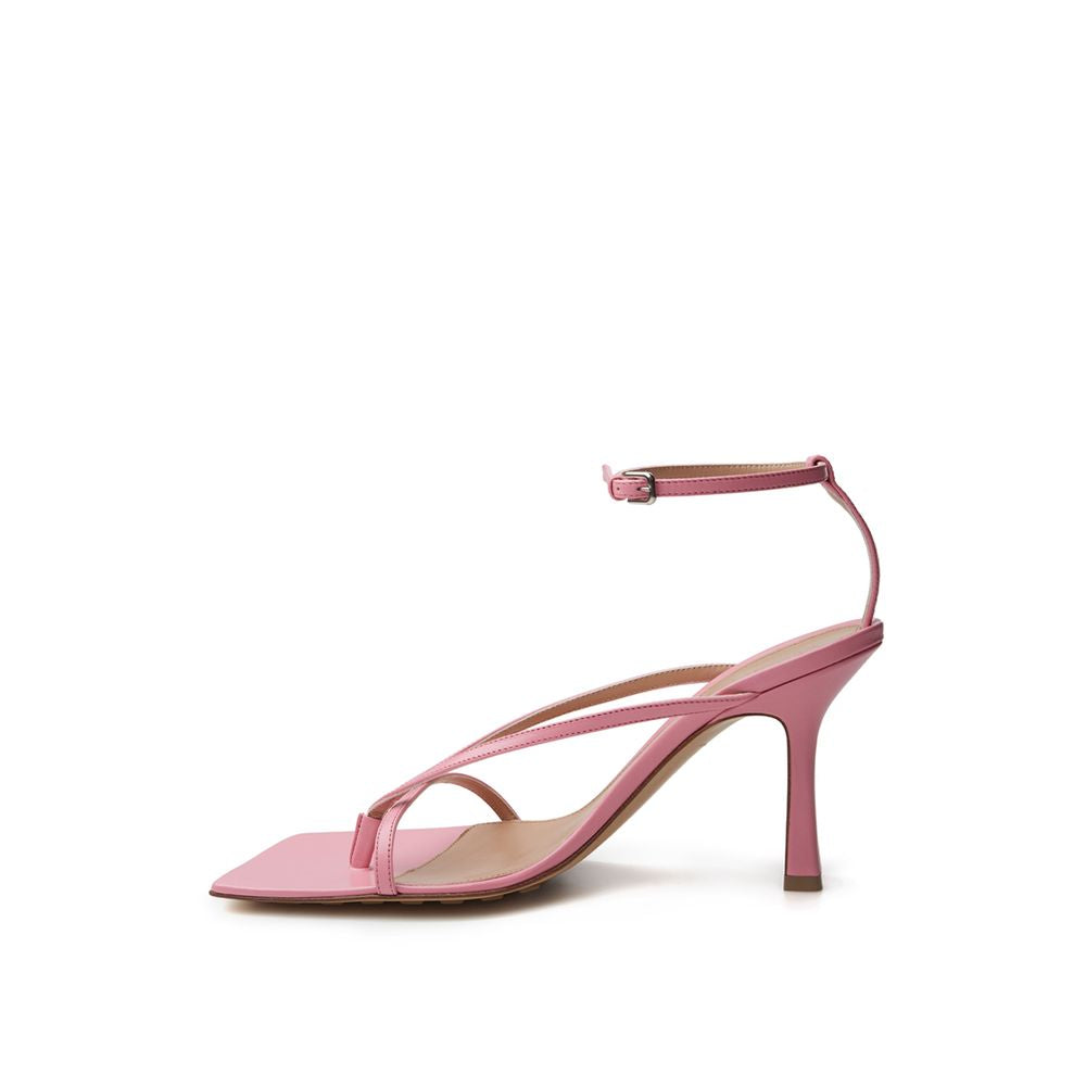 Bottega Veneta Elegante rosa Ledersandalen für anspruchsvollen Stil