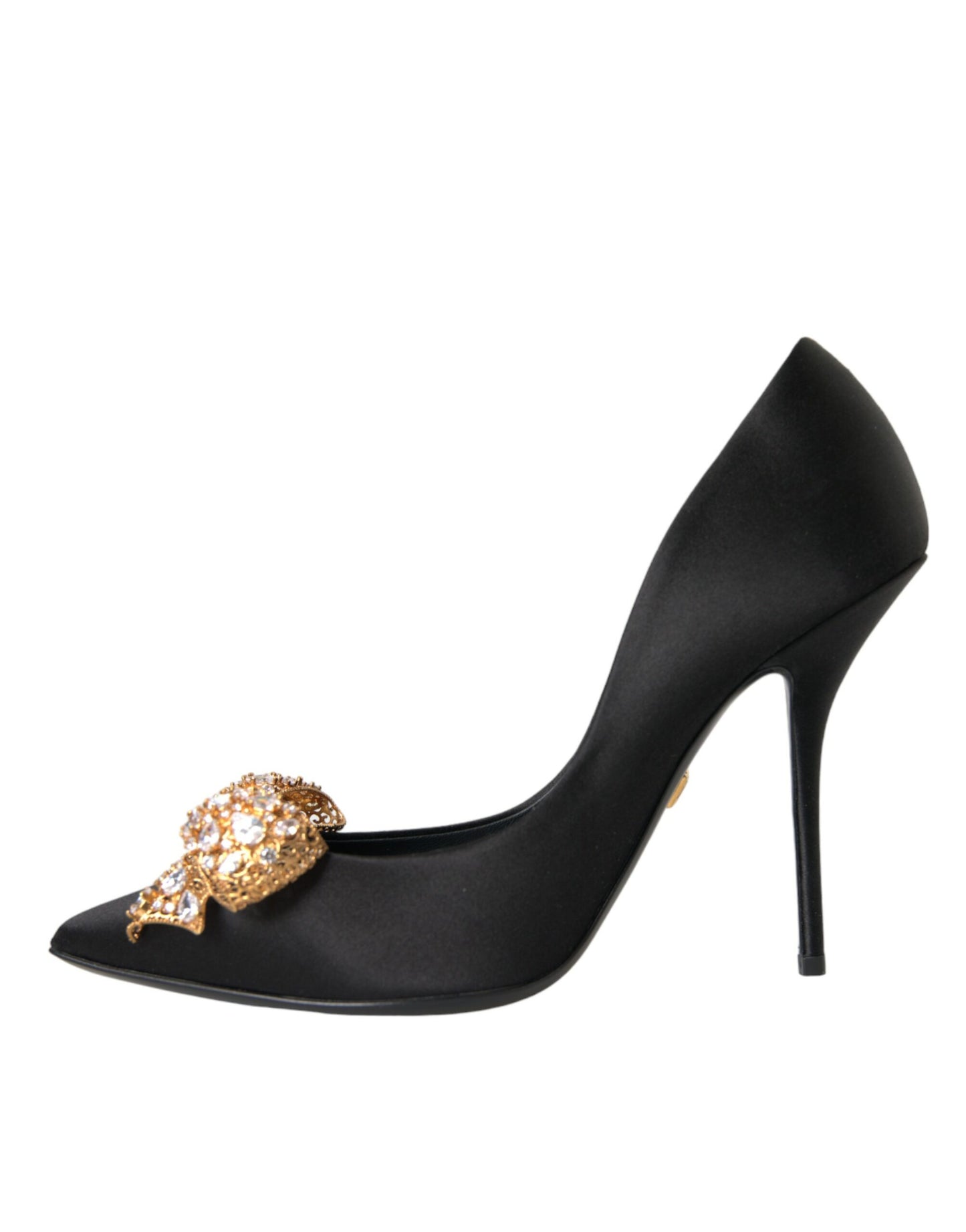 Dolce & Gabbana Schwarz Satin Schleife verschönert Heels Pumps Schuhe