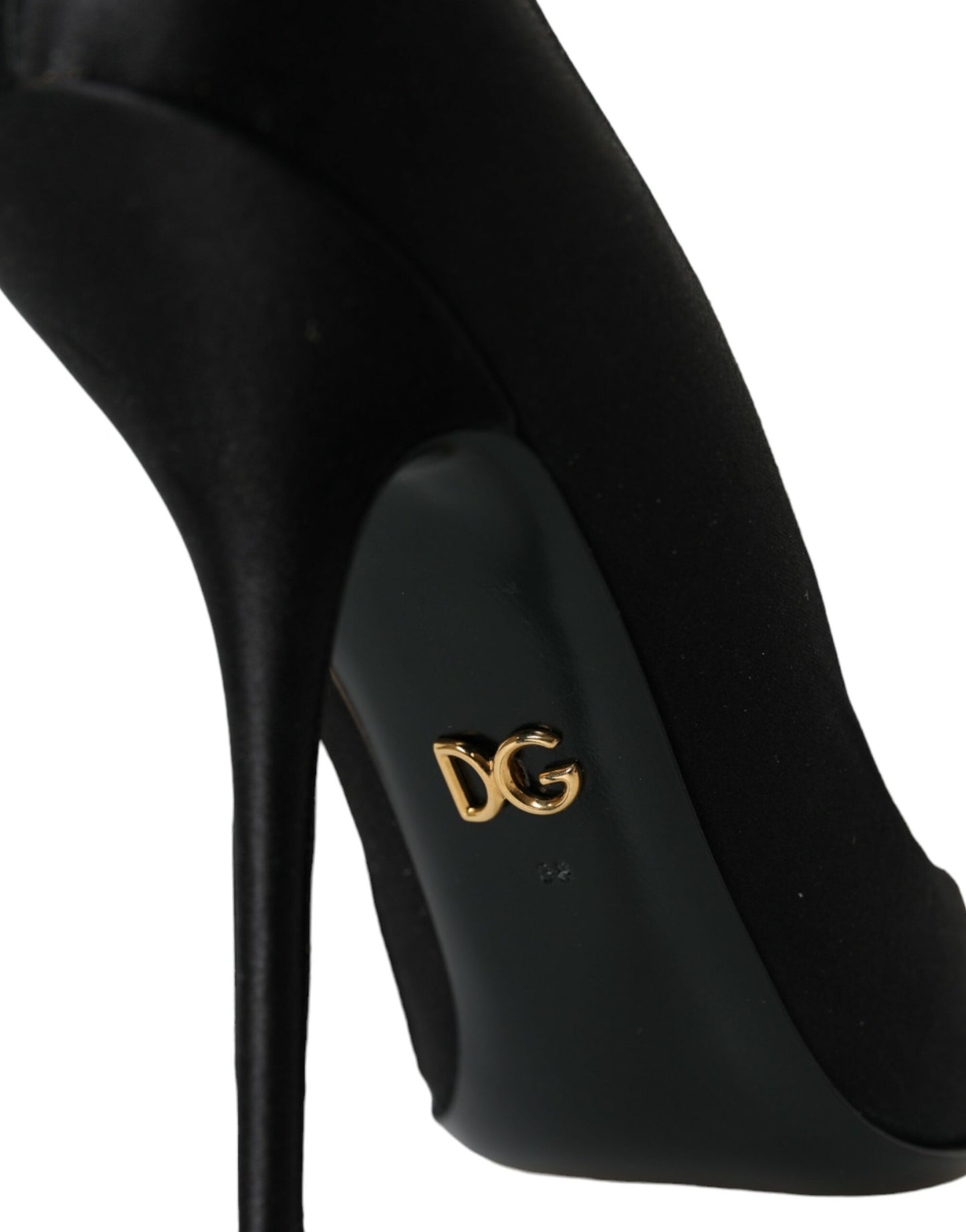 Dolce & Gabbana Schwarz Satin Schleife verschönert Heels Pumps Schuhe