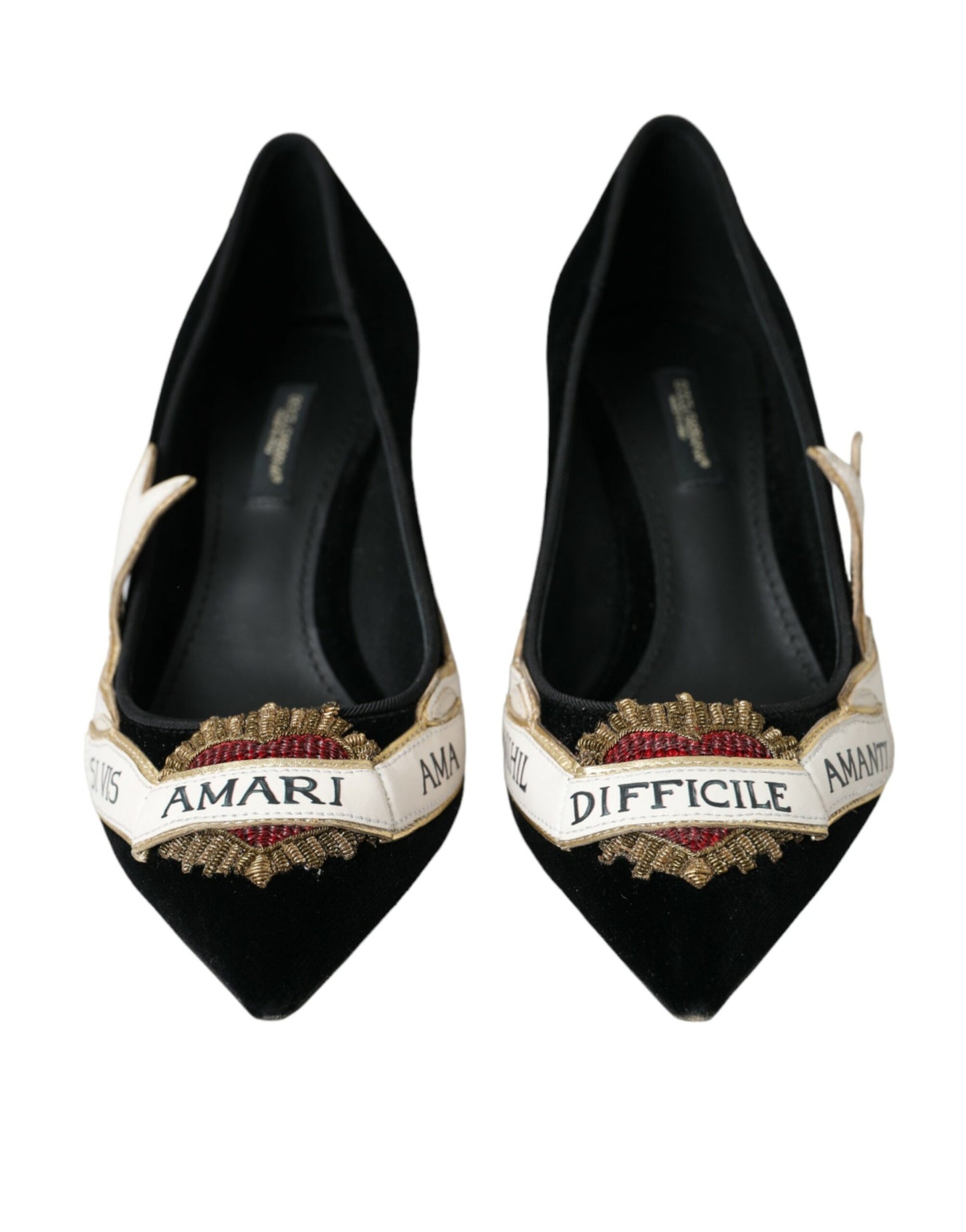 Dolce & Gabbana Schwarz Wildleder Amari Heels Pumps Schuhe