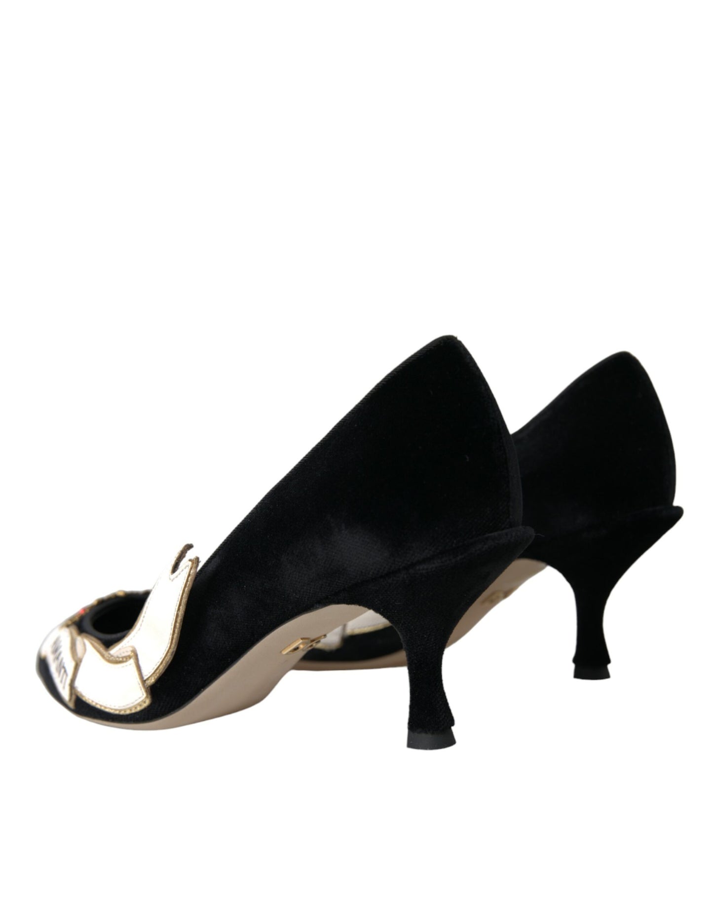 Dolce & Gabbana Schwarz Wildleder Amari Heels Pumps Schuhe