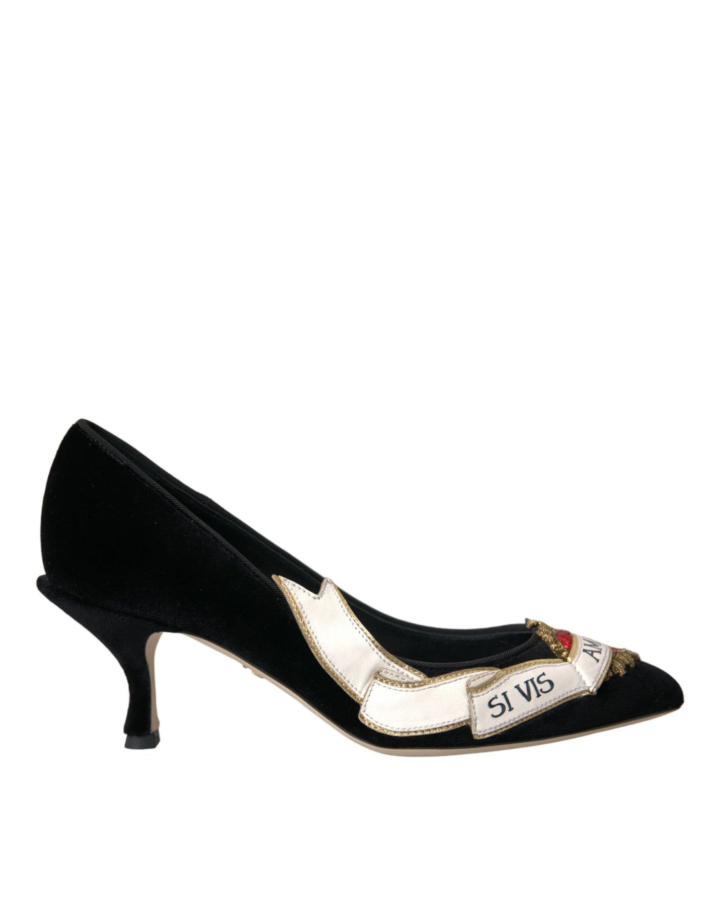 Dolce & Gabbana Schwarz Wildleder Amari Heels Pumps Schuhe