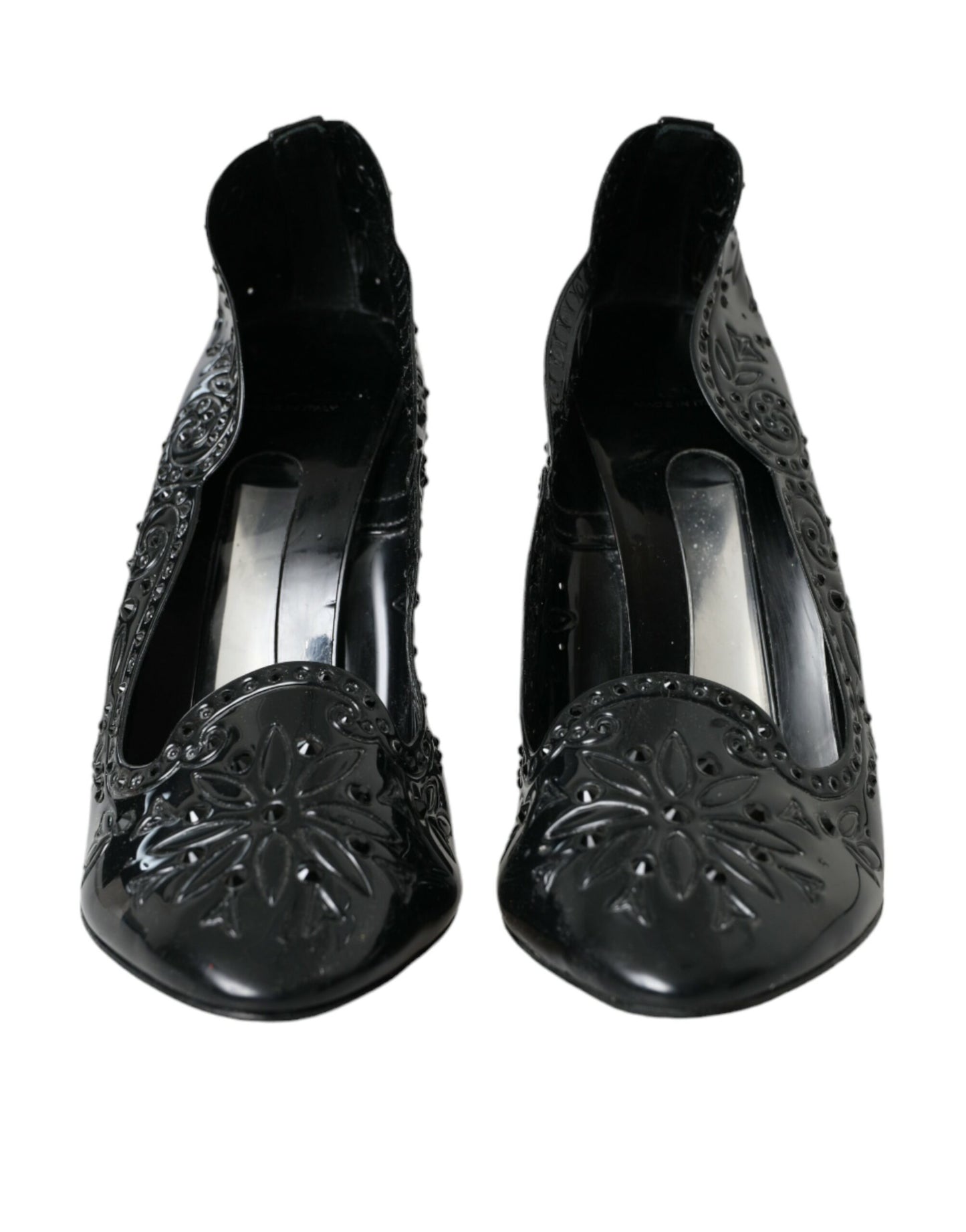 Dolce & Gabbana Schwarz Kristall CINDERELLA Heels Pumps Schuhe