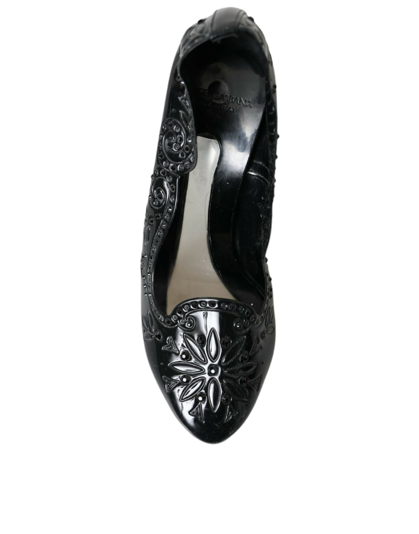 Dolce & Gabbana Schwarz Kristall CINDERELLA Heels Pumps Schuhe