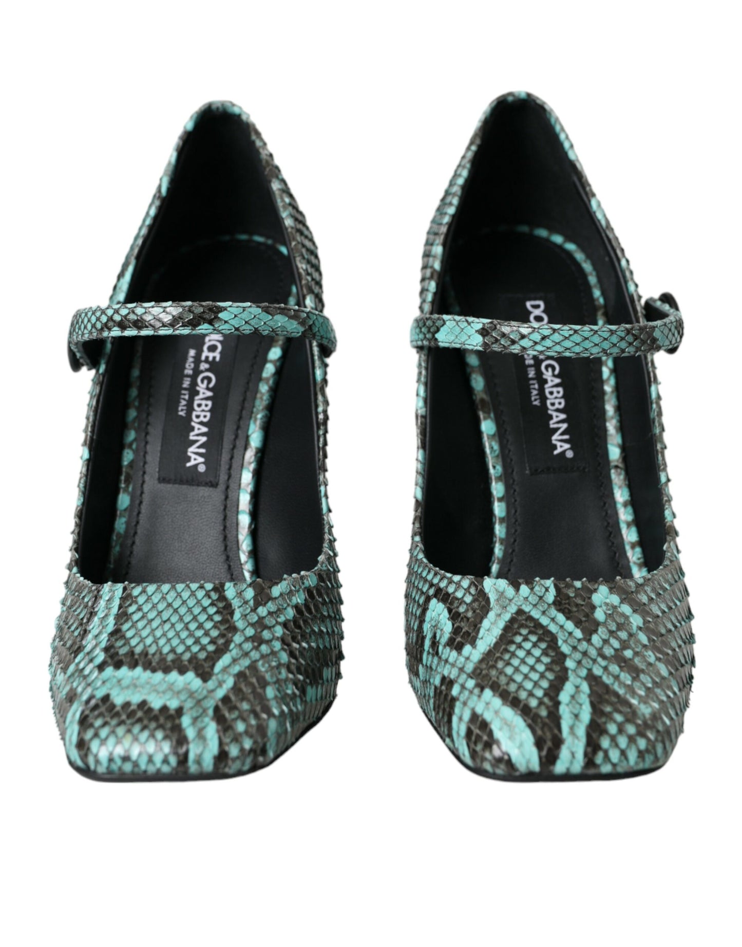 Dolce & Gabbana Aqua Python Leder Mary Jane Pumps