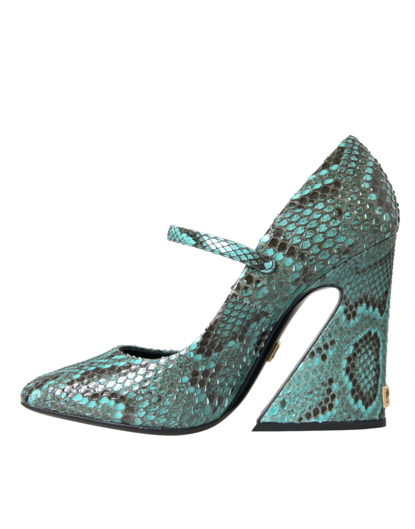 Dolce & Gabbana Aqua Python Leder Mary Jane Pumps