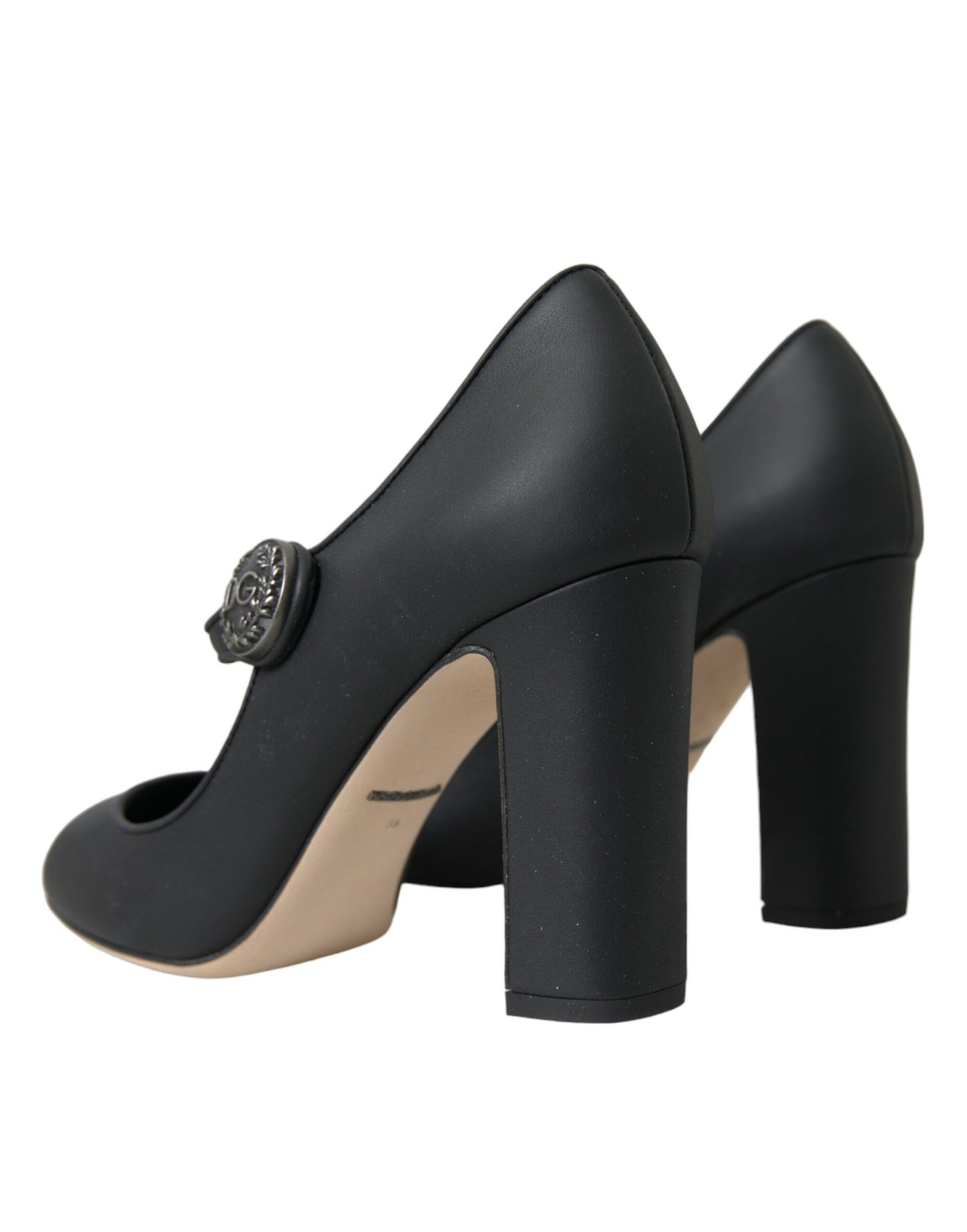 Dolce & Gabbana Schwarz Leder Mary Jane Pumps Heels Schuhe