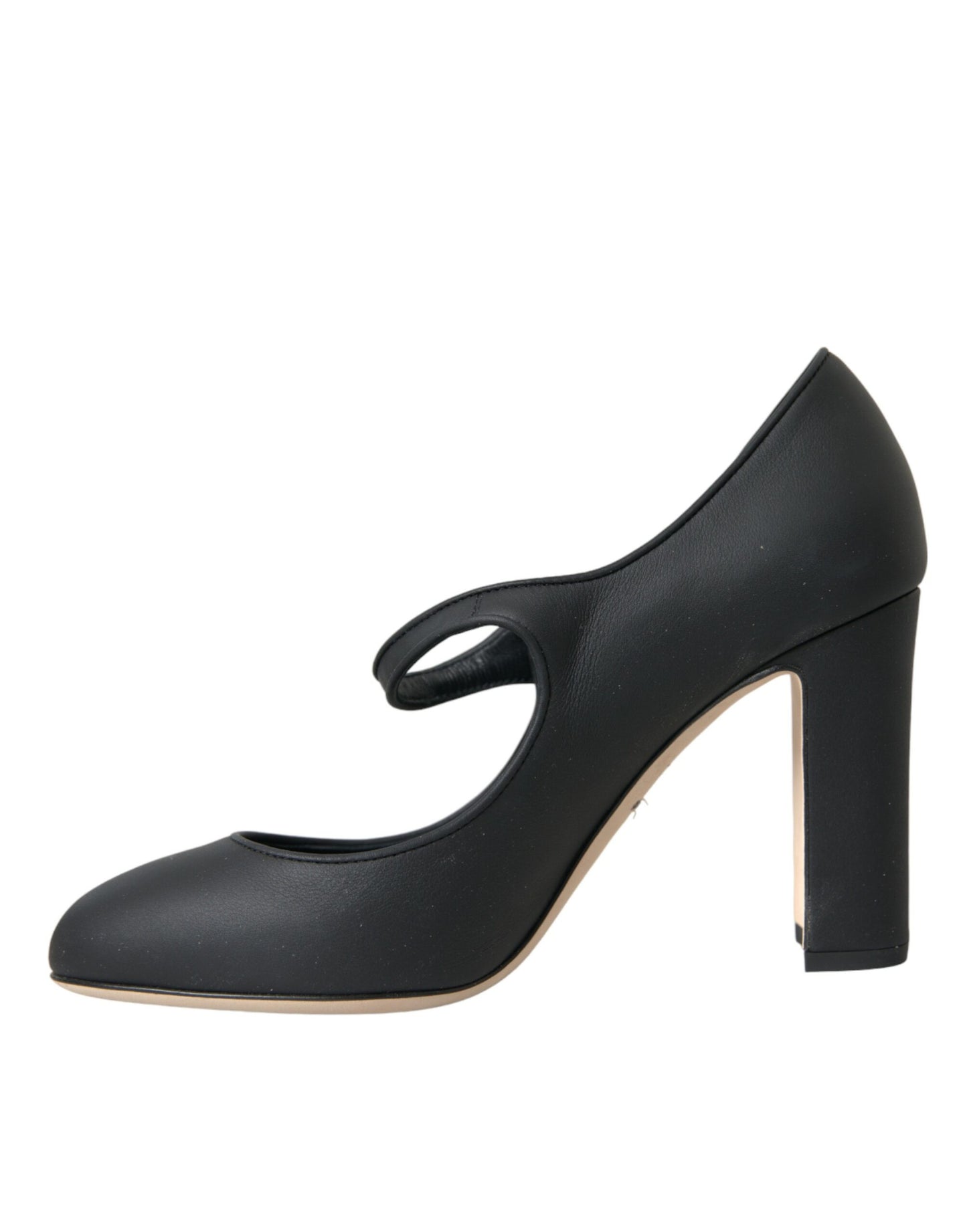 Dolce & Gabbana Schwarz Leder Mary Jane Pumps Heels Schuhe