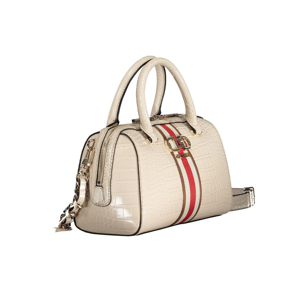 Guess Jeans Beige Polyethylen Handtasche