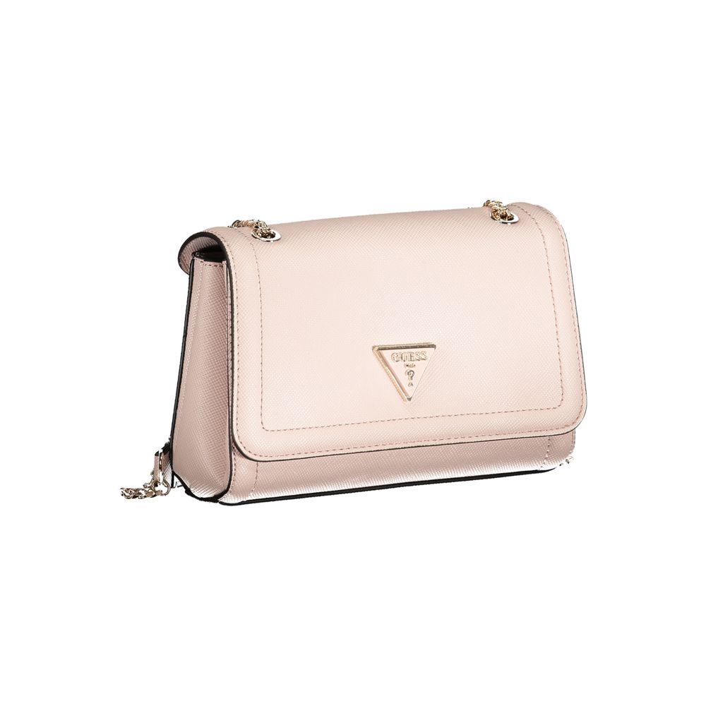 Guess Jeans Rosa Polyethylen-Handtasche