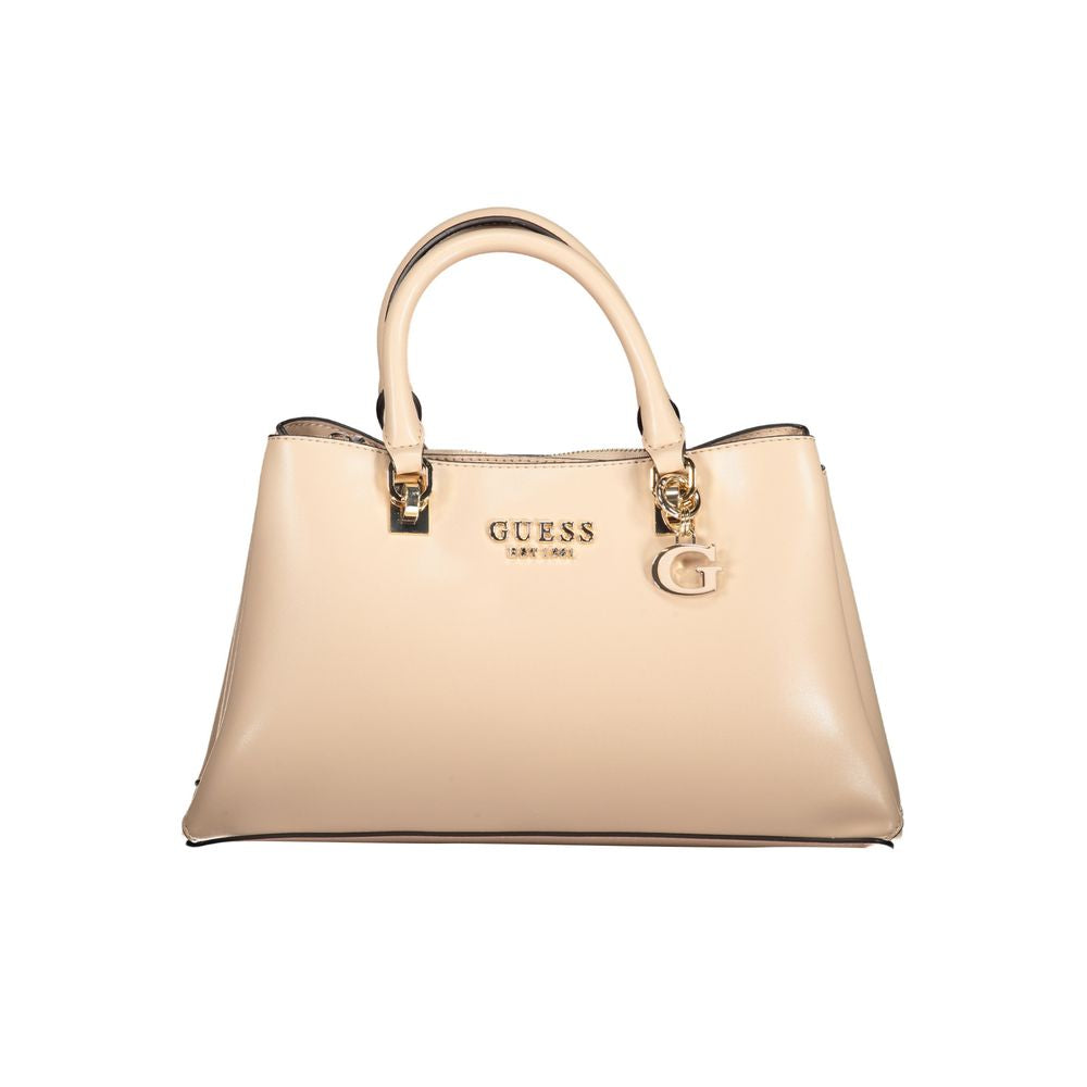 Guess Jeans Beige Polyethylen Handtasche