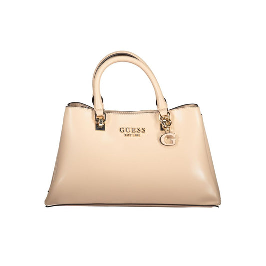 Guess Jeans Beige Polyethylen Handtasche