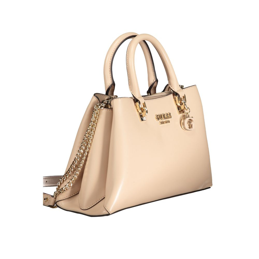 Guess Jeans Beige Polyethylen Handtasche