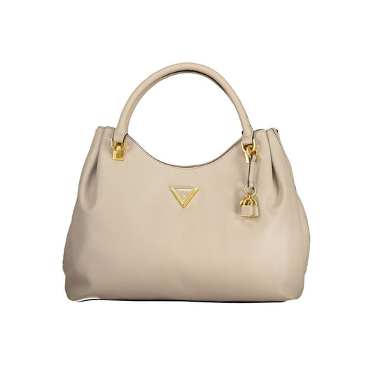 Guess Jeans Beige Polyethylen Handtasche