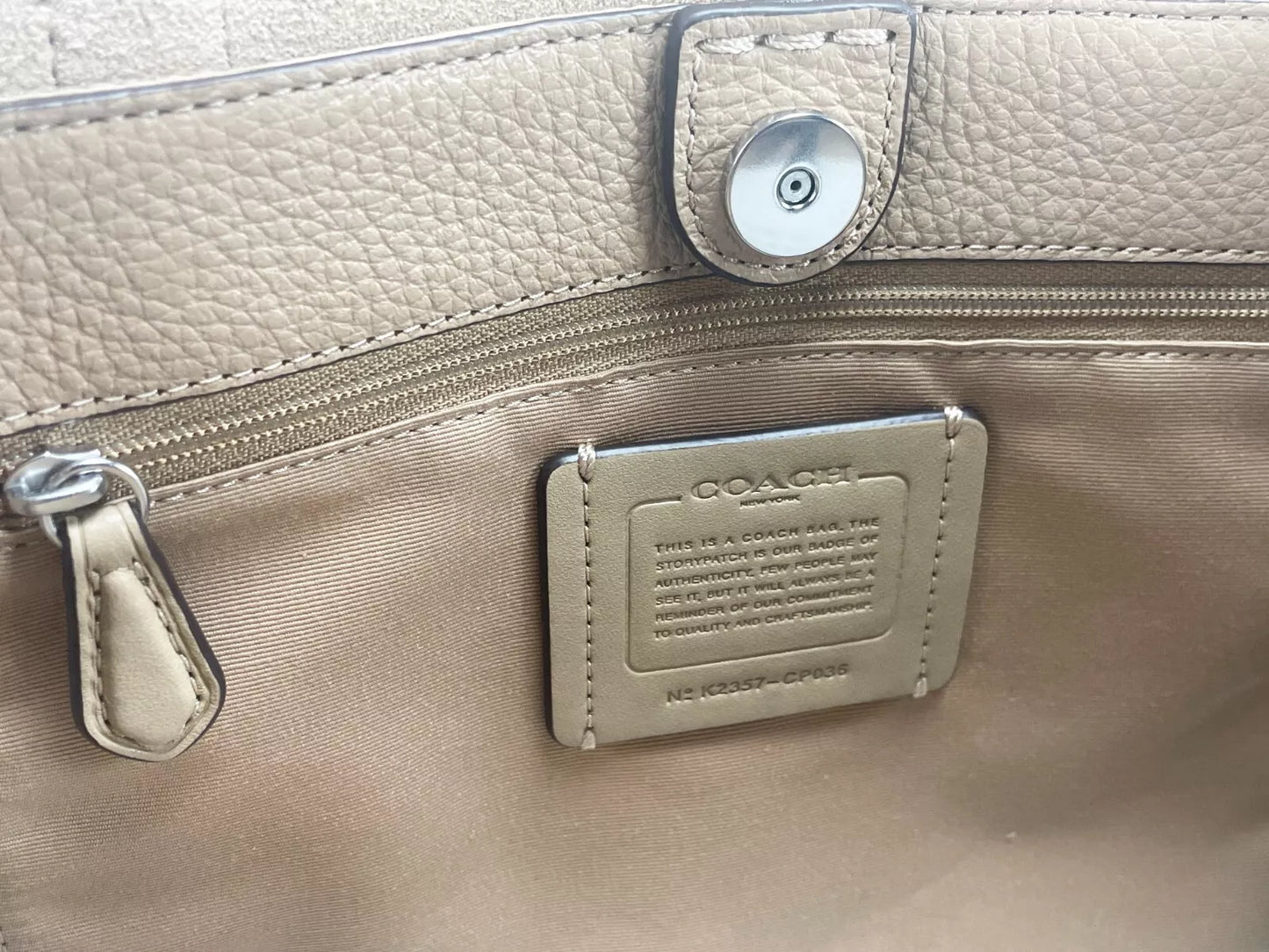 COACH Leder Chalk Kleine Thea Tote Umhängetasche Handtasche