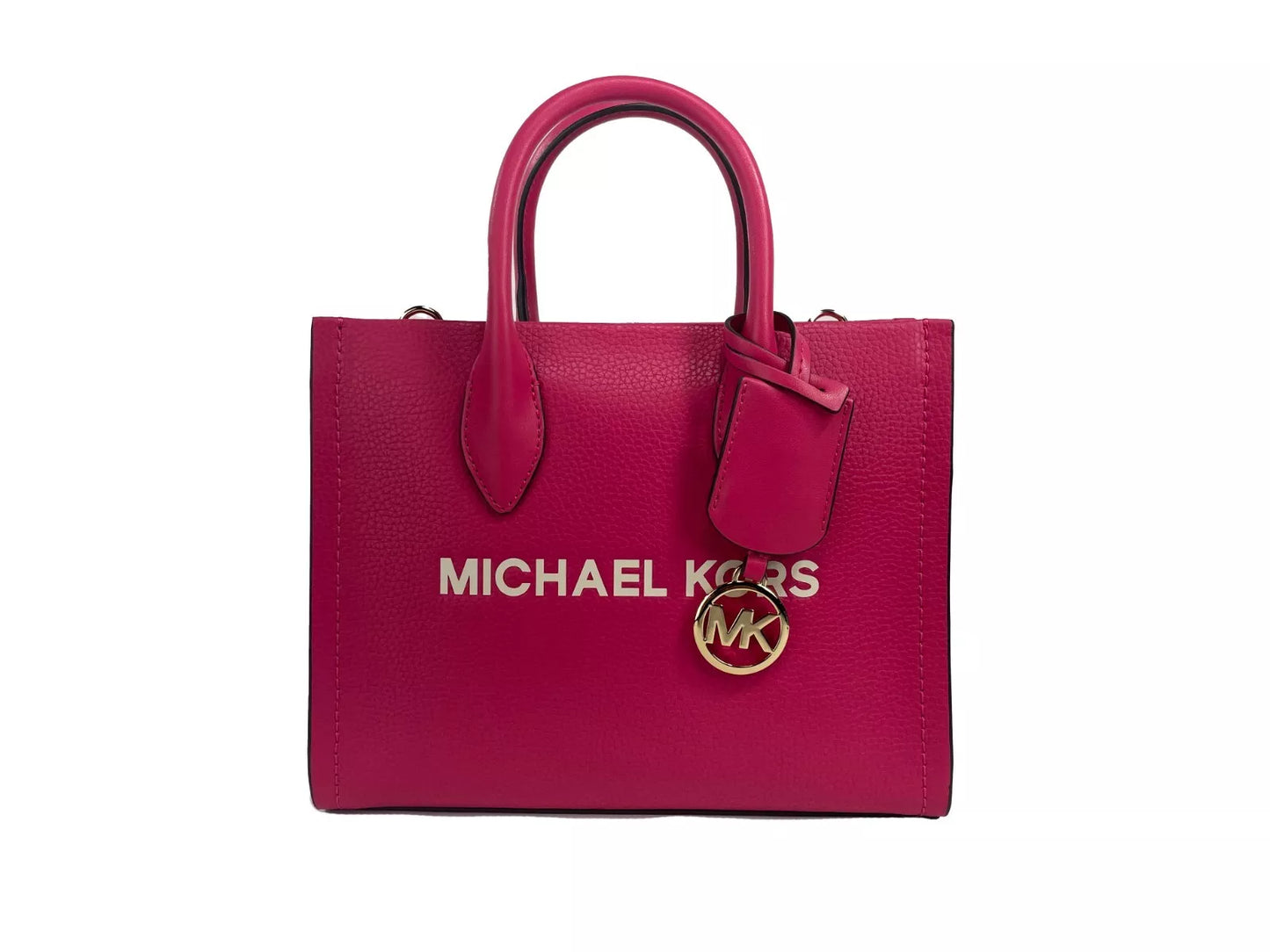 Michael Kors Mirella Kleine Shopper-Tasche mit Reißverschluss aus Leder