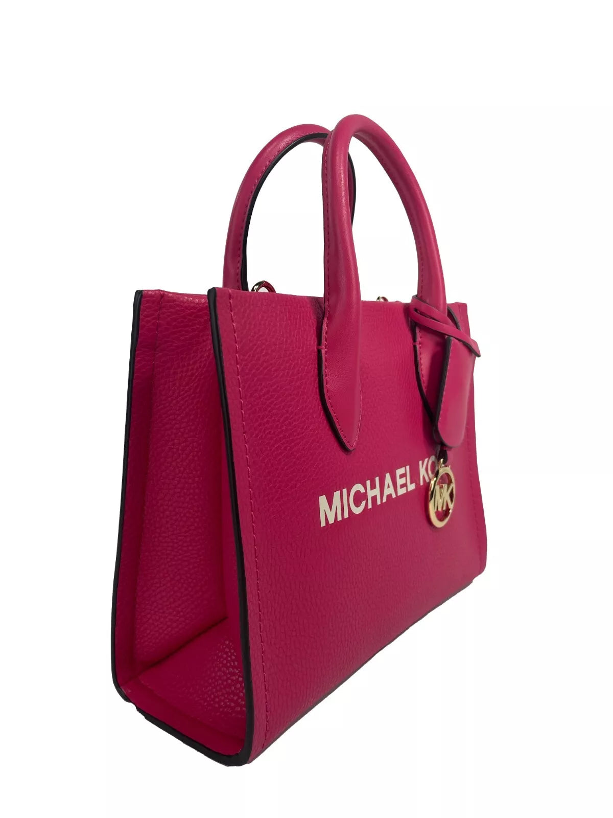 Michael Kors Mirella Kleine Shopper-Tasche mit Reißverschluss aus Leder