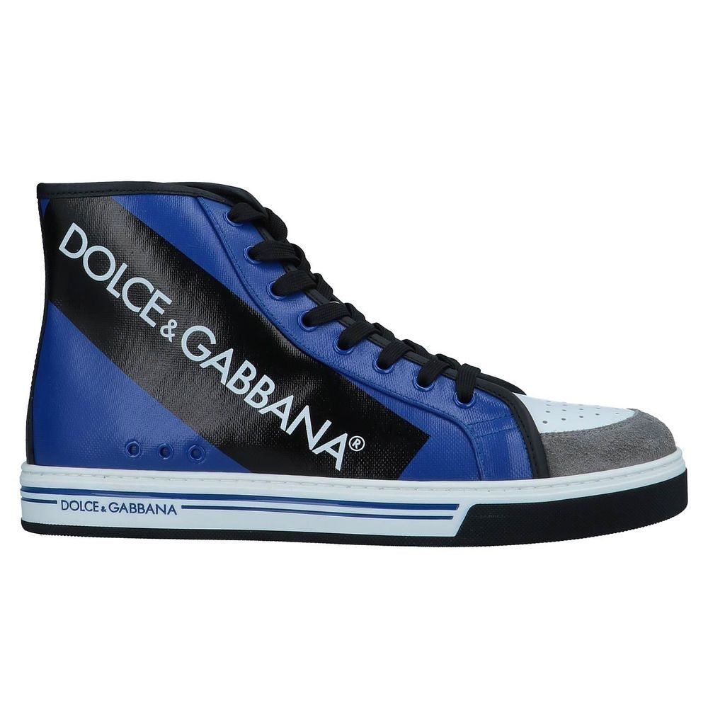 Dolce & Gabbana Blaue Baumwolle Sneaker