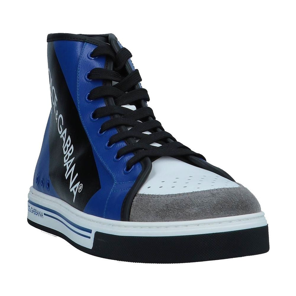 Dolce & Gabbana Blaue Baumwolle Sneaker