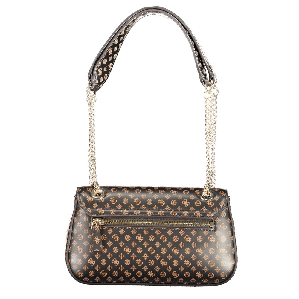 Guess Jeans Braune Polyethylen-Handtasche