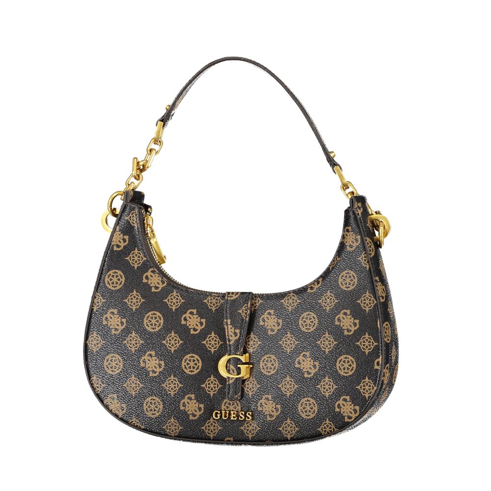 Guess Jeans Braune Polyethylen-Handtasche